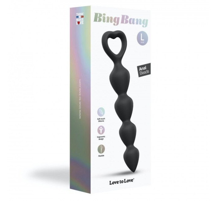 Анальний ланцюжок Love To Love BING BANG L - BLACK ONYX