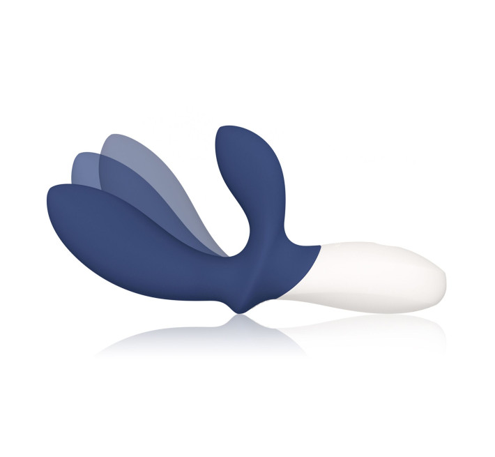 Масажер простати LELO Loki Wave 2 Base Blue, 2 мотори, манливий рух + вібрація