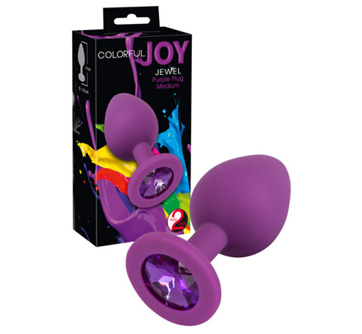 Анальна пробка You2Toys Colorful Joy jewel Фіолетова