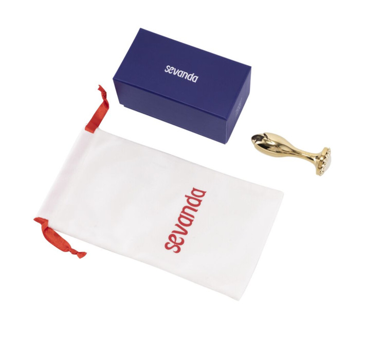 Анальна пробка LOCKINK SEVANDA Pearl Rose-shape Anal Plug