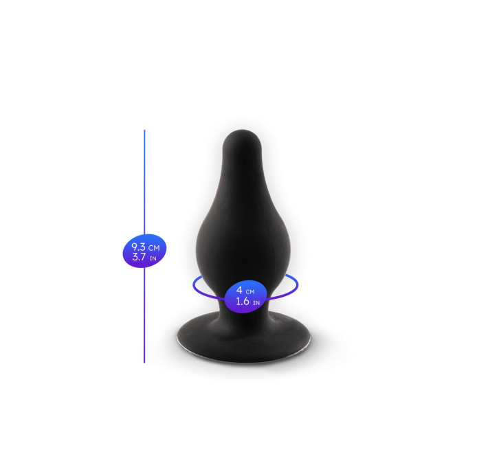 Анальна пробка SilexD (Model 2 size M), двошарова, силікон+Silexpan