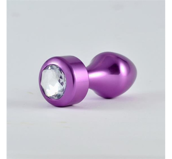 Анальная пробка LoveToy Heavy Metal Anal Plug Rosebud Aluminium Purple