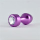 Анальная пробка LoveToy Heavy Metal Anal Plug Rosebud Aluminium Purple