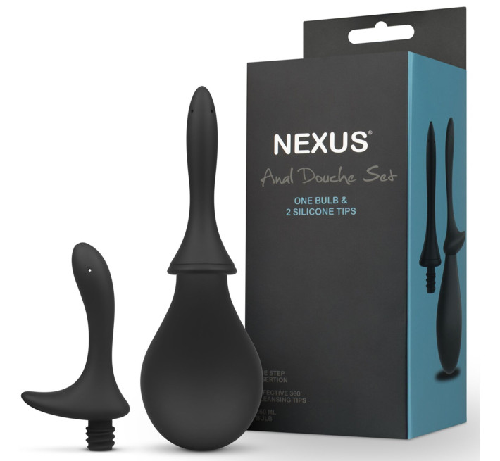 Анальний душ із двома насадками Nexus ANAL DOUCHE SET 260 ml
