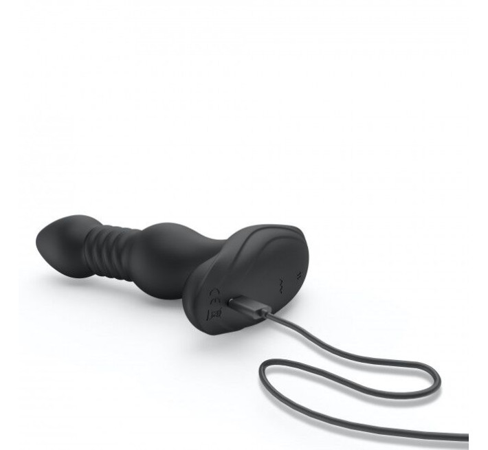 Анальная пробка с вибрацией и пульсацией Marc Dorcel DEEP STORMER