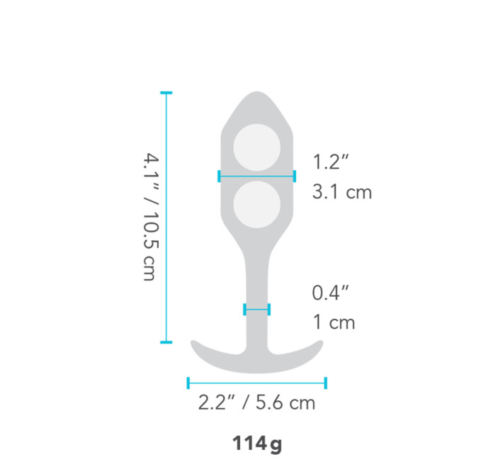 Анальная пробка со смещенным центром тяжести B-Vibe Snug Plug 2 фиолетовая