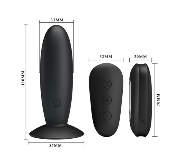 Анальная пробка Mr.Play Remote Control Vibrating Anal Plug