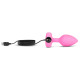 Анальна пробка з вібрацією та пультом керування B-Vibe Vibrating Heart Plug S/M рожева