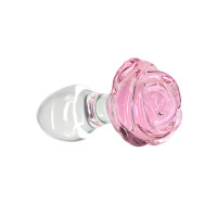 Скляна анальна пробка Pillow Talk Rosy Luxurious Glass Anal Plug, ⌀3,3 см, віброкуля в подарунок Скляна анальна пробка Pillow Talk Rosy Luxurious Glass Anal Plug, ⌀3,3 см, віброкуля в подарунок
