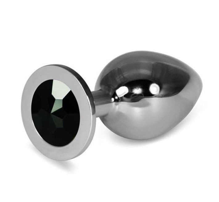 Анальна пробка LoveToy Heavy Metal Anal Plug Rosebud Classic L Black
