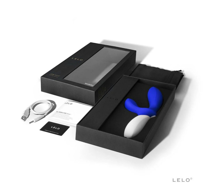 Масажер простати LELO Loki Wave Federal Blue, 2 мотори, манливий рух + стимуляція промежини