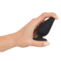 Анальна пробка Black Velvets Heavy Plug Medium Чорна Анальна пробка Black Velvets Heavy Plug Medium Чорна