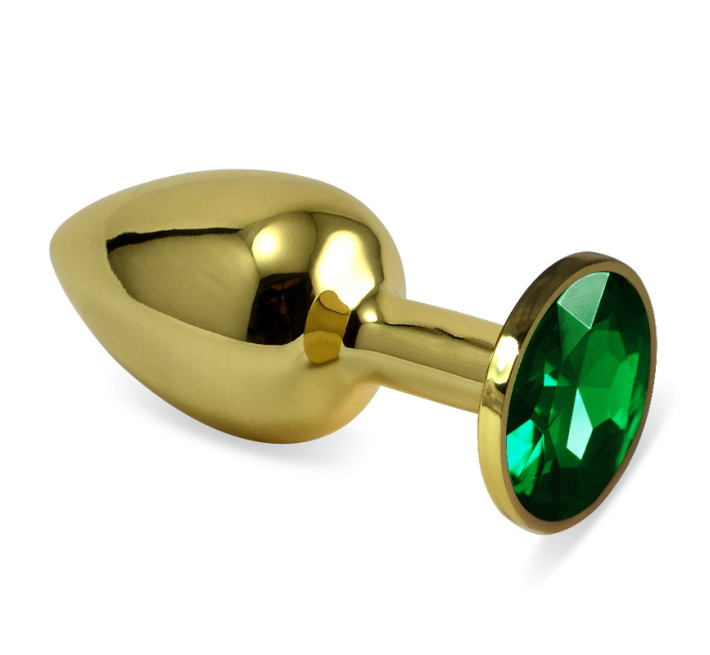 Анальна пробка LoveToy Rosebud Classic Metal Plug S Золота