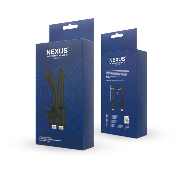 Набір анальних насадок для душу Nexus Beginner Shower Douche Duo Kit – Black, 2 шт.