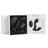 Вібромасажер простати S Pleasures Premium FUZZY, чорний, з рельєфом, 10 режимів вібрації, нагрів