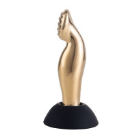 Вібромасажер простати LOCKINK SEVANDA Eros, золотистий, 10 режимів, пульт ДК, знімна присоска