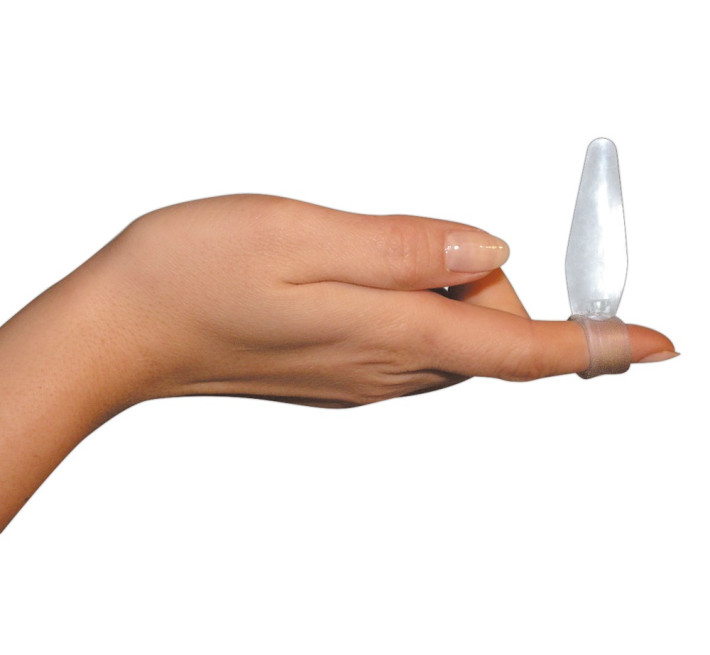 Анальна пробка You2Toys Silikon-Finger Срібляста