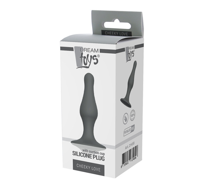 Анальний плаг Dreamtoys Plug With Suction Cup Сіра