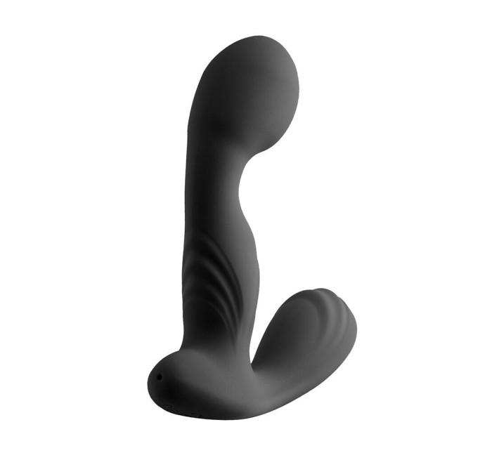 Вібромасажер простати S Pleasures Premium FUZZY, чорний, з рельєфом, 10 режимів вібрації, нагрів