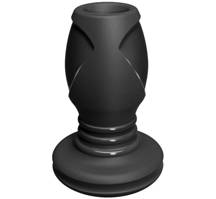 Анальний тунель Doc Johnson Platinum Premium Silicone - The Stretch - Medium Чорний