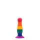 Райдужна Анальна пробка Dreamtoys Colourful Love Plug S