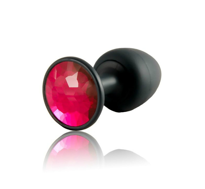 Анальная пробка Marc Dorcel Geisha Plug Ruby Черная/Красная L