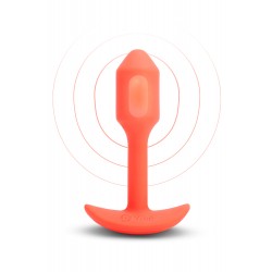 Анальна пробка з вібрацією B-Vibe Snug Plug 1, помаранчева, розмір S