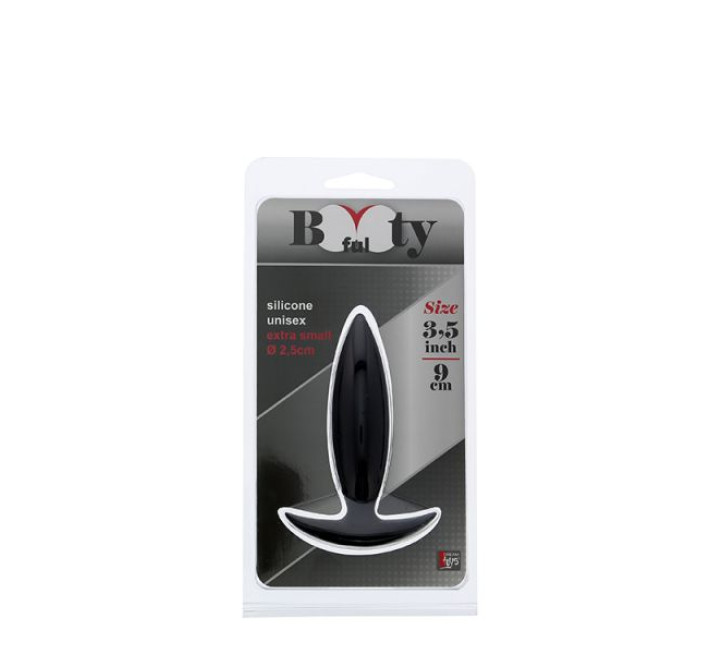 Анальна пробка Dreamtoys Bootyful Xtra Small 3.5Inch Чорна