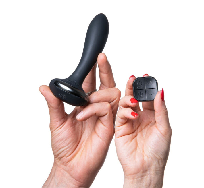 Анальна вібропробка Hot Octopuss PleX with flex, Treble and Bass Technology, 2 мотори, пульт ДК