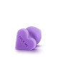 Анальна пробка Blush Play With Me Candy Heart Fuck Me Фіолетова