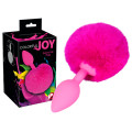 Анальна пробка You2Toys Colorful Joy Bunny Tail Plug Рожева