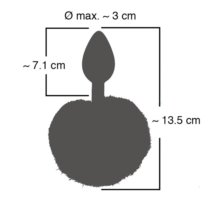 Анальна пробка You2Toys Colorful Joy Bunny Tail Plug Рожева