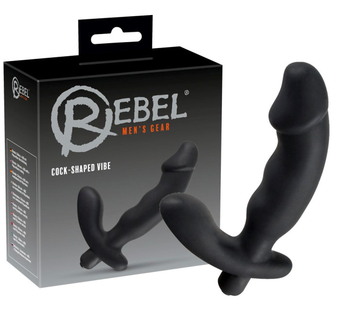 Массажер простаты Rebel Cock-shaped vibe Prostata-Vibrator Черный