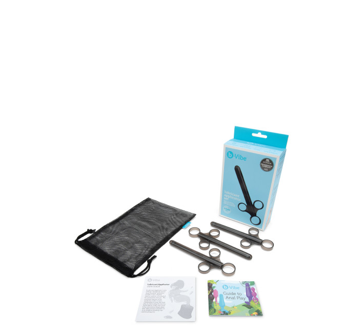 Набор аппликаторов для смазки B-Vibe, черный, 3 шт.