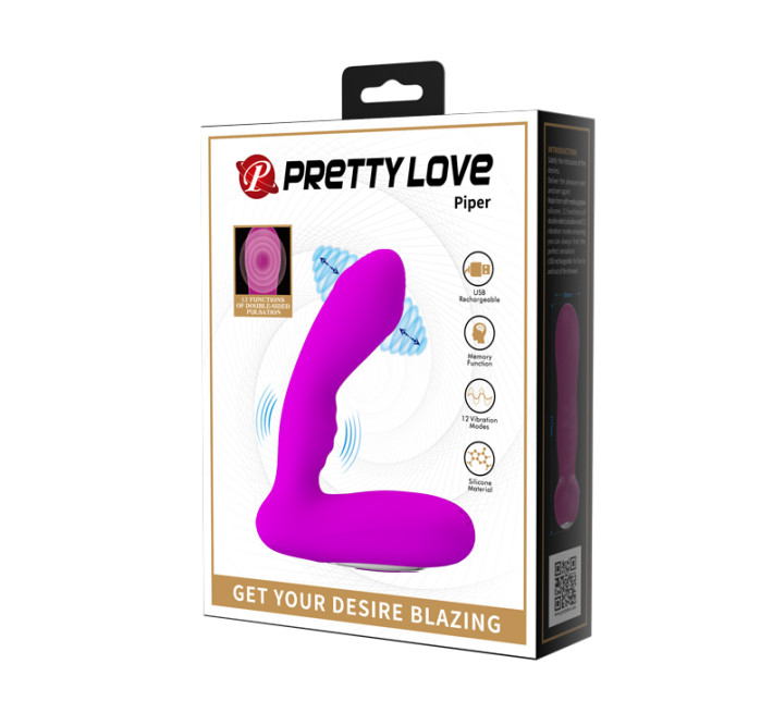 Массажер простаты Pretty Love Piper Prostate Stuimulator Purple