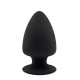 Термоактивна Анальна пробка Dreamtoys Premium Silicone Plug Чорна L