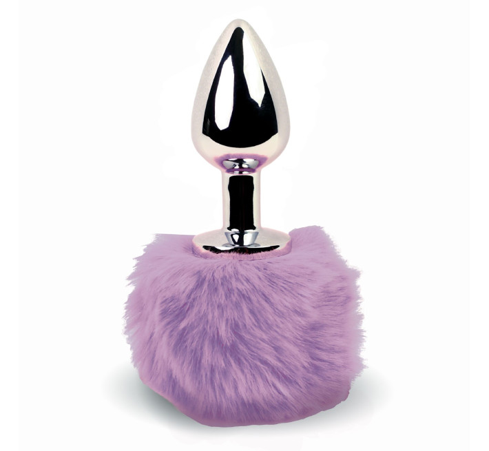 Анальна пробка FeelzToys Bunny Tails Butt Plug Фіолетова