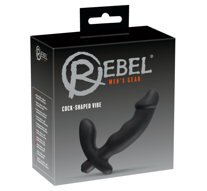 Массажер простаты Rebel Cock-shaped vibe Prostata-Vibrator Черный