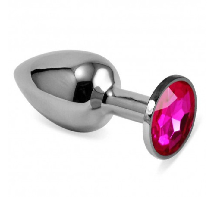 Анальна пробка LoveToy Heavy Metal Anal Plug Rosebud Classic S Fuchsia