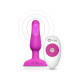 Анальна пробка з вібрацією та пультом B-Vibe Novice Plug, рожева
