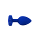 Анальна пробка з каменем та з вібрацією B-Vibe Vibrating Jewel Plug синя L/XL