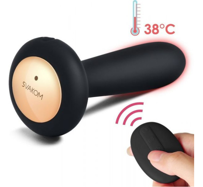 Анальная пробка с подогревом Primo Черная