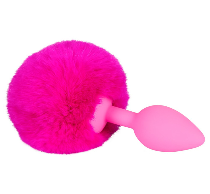 Анальна пробка You2Toys Colorful Joy Bunny Tail Plug Рожева