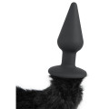 Анальна пробка Bad Kitty Plug and Tail Чорна