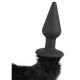 Анальна пробка Bad Kitty Plug and Tail Чорна