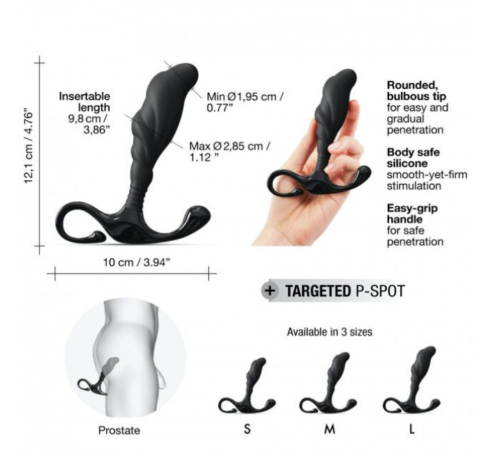 Ручний ергономічний масажер простати Marc Dorcel Expert P size L