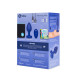 Анальна пробка з каменем та з вібрацією B-Vibe Vibrating Jewel Plug синя L/XL