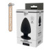 Термоактивна Анальна пробка Dreamtoys Premium Silicone Plug Чорна L