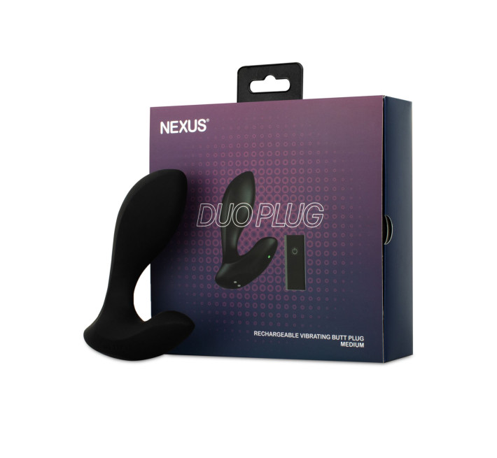 Анальна вібропробка Nexus DUO Plug Medium, пульт ДК