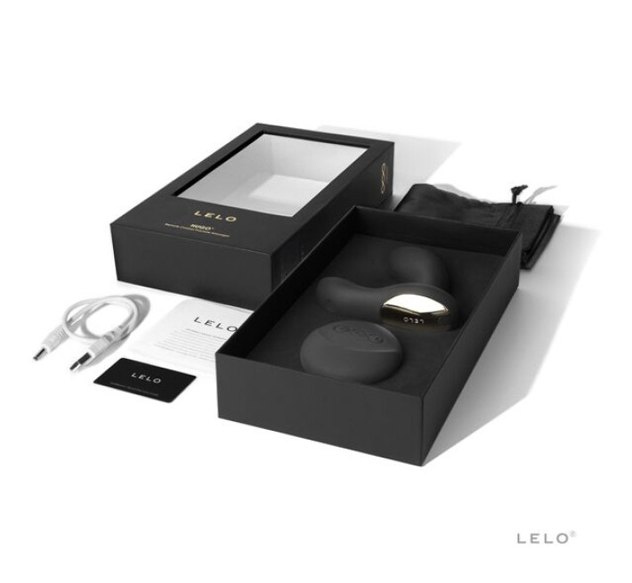 Массажер простаты LELO Hugo Black, 2 мотора, пульт ДУ, управление движением